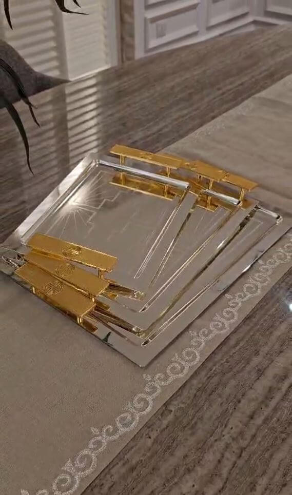 صينية الضيافة و التقديم Serving Tray TR-555-SG
