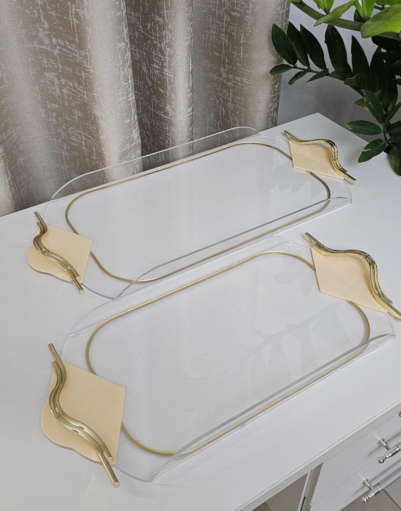 Palermo Acrylic Serving Tray Beige