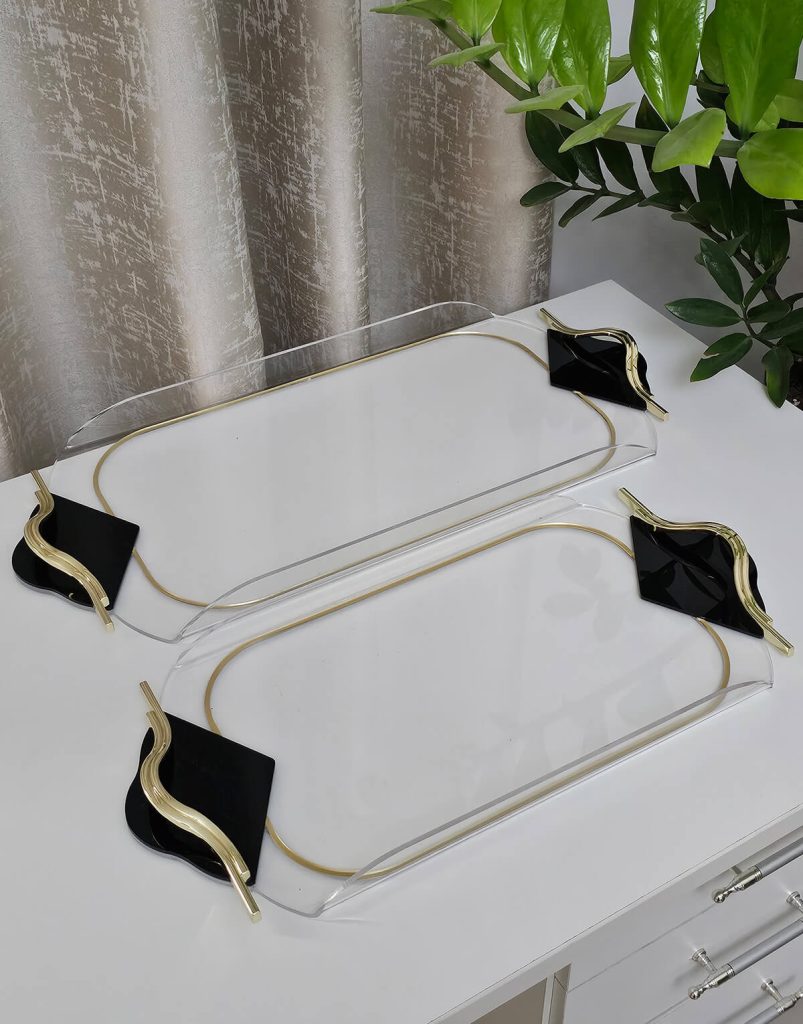 Palermo Acrylic Serving Tray Black